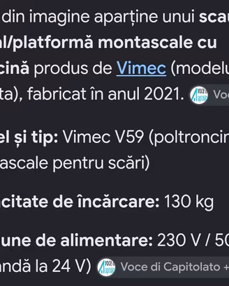 poltroncina montascali