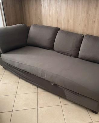 Divano 2 moduli + copridivano grigio