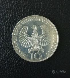 Moneta commemorativa 10 Deutsche Mark 1972