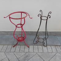 Portavasi in ferro battuto 