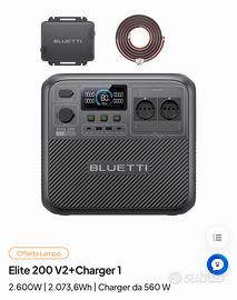 Bluetti V200 V2 elite + charger