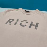 T-shirt Richmond Vintage - Rosa con Scritta Argent