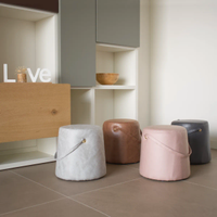 POUF IN TESSUTO in 4 colori