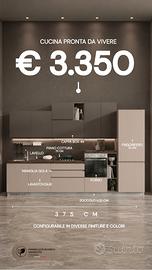 CUCINA 375 CM COMPLETA DI 5 ELETTRODOMESTICI