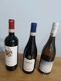 3 bottiglie special: Chianti, Barolo e Moscato
