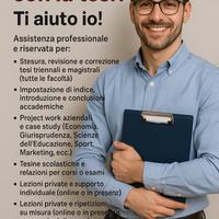 Aiuto tesi, project work , tesine,lezioni private