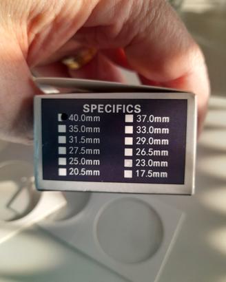 Due confezioni da 50pz di oblò per monete 40mm