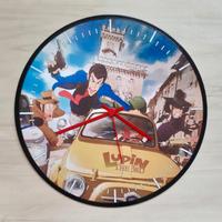 Orologio vinile omaggio a Lupin III 