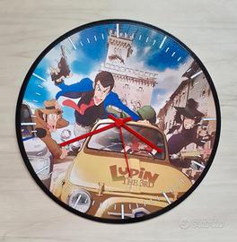 Orologio vinile omaggio a Lupin III 