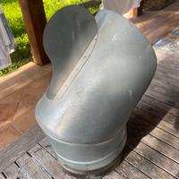 Comignolo a vela in acciaio 25cm