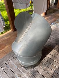 Comignolo a vela in acciaio 25cm