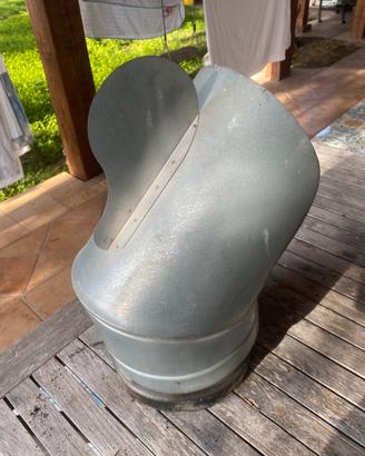 Comignolo a vela in acciaio 25cm