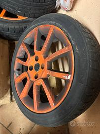 Cerchi originali Grande Punto Abarth 4x100 + gomme