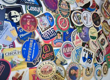 Lotto sottobicchieri da birra collezione