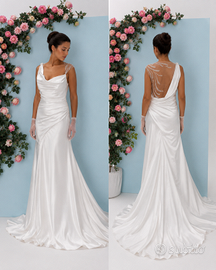 Abito da sposa nuovo  in seta mai indossato
