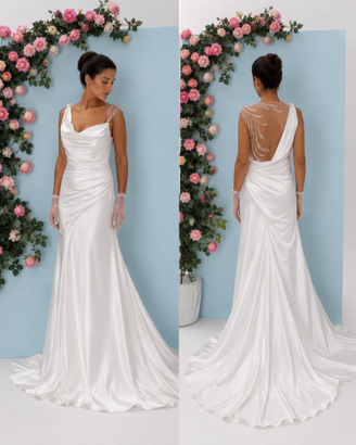 Abito da sposa nuovo  in seta mai indossato