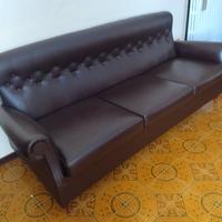 Divano letto ecopelle 