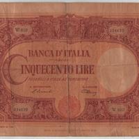 Banconota 500 lire del 1946 repubblica