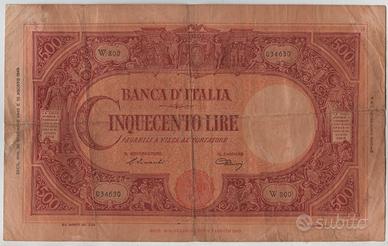 Banconota 500 lire del 1946 repubblica