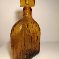 Decanter vetro ambrato Empoli stile Brutalist