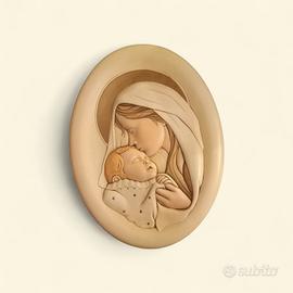 quadro ovale in polvere di alabastro.