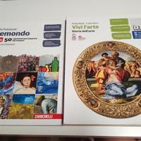 libro arte medie " vivi l' arte"+ "Artemondo"