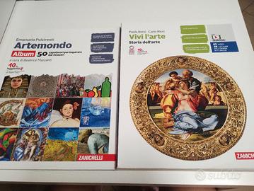 libro arte medie " vivi l' arte"+ "Artemondo"