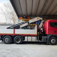 SCANIA R164 480 V8 – 3 Assi con Gru PM 28 SP