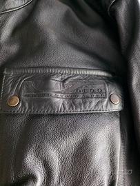 giacca in pelle motociclista 