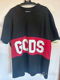 T-shirt GCDS Logo Band – Nero/Rosso
