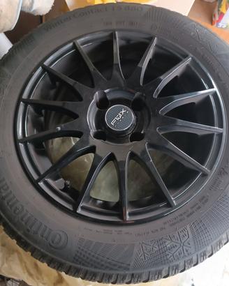 cerchi in lega Fox neri + gomme invernali 