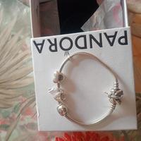 bracciale pandora cm 18 chiusura 🦋 con charm 