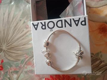 bracciale pandora cm 18 chiusura 🦋 con charm 