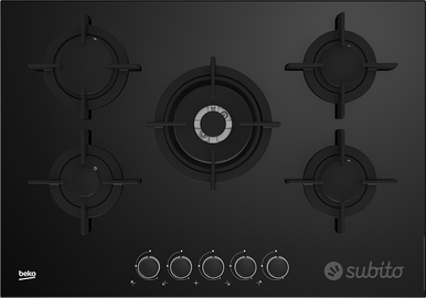 Piano cottura Gas 5 fuochi Beko HILW75222S