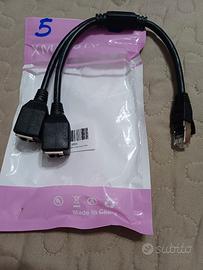  Cavo Splitter Ethernet RJ45