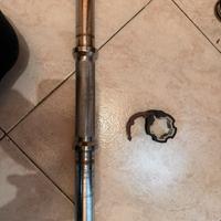 Coppia manubri acciao con blocca pesi