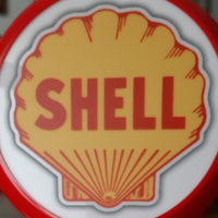 Globo shell distributore benzina anni 60