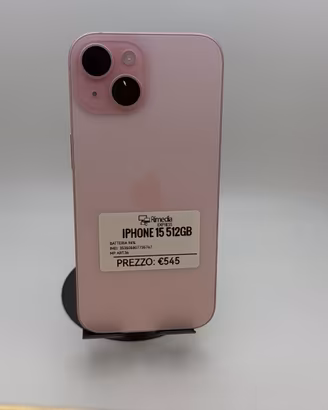 iPhone 15 512GB rosa usato garanzia 