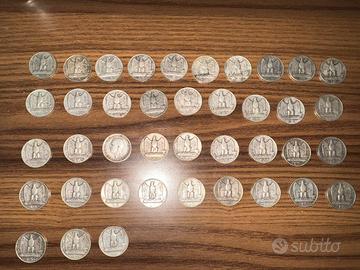 Lire argento 500 e aquilotti