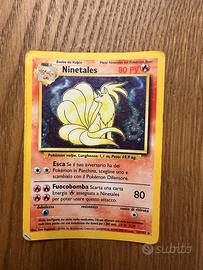 Pokemon Ninetales 12/102 holo set base ita