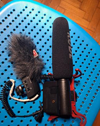 Microfono Shotgun Rode e Sennheiser 