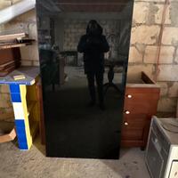 Piano scrivania ikea vetro nero