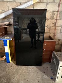 Piano scrivania ikea vetro nero