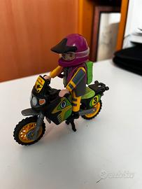 Action figure moto da turismo Playmobil