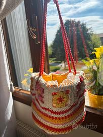 Borsa uncinetto fatta a mano