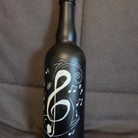 bottiglia note musicali 