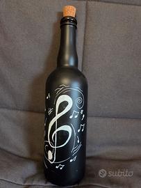 bottiglia note musicali 