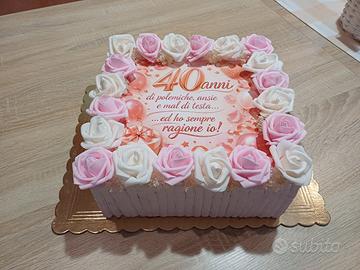 Tort@ finta di stucco 40 anni
