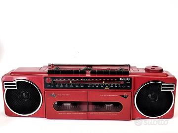 Radio boombox D8078 vintage audiocassette Philips