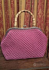 Borsa clic clac realizzata a mano